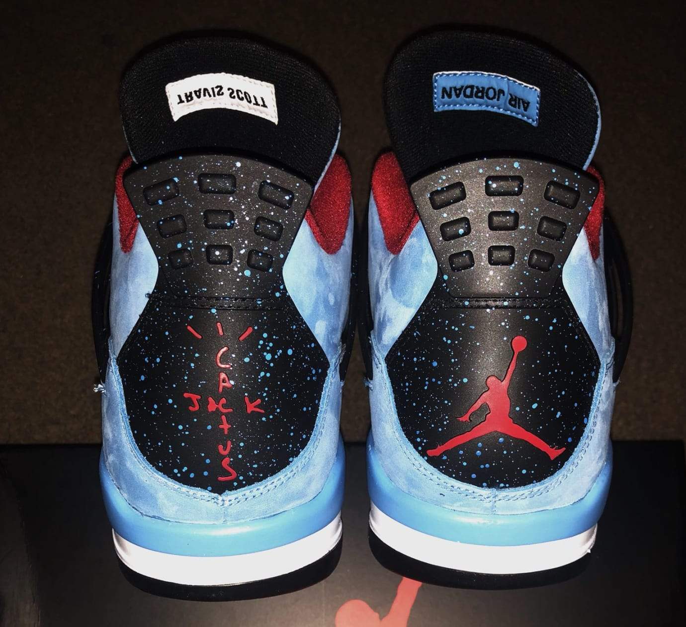 Air Jordan 4 Retro Travis Scott - Cactus Jack Mens University Blue/Varsity Red/Blue