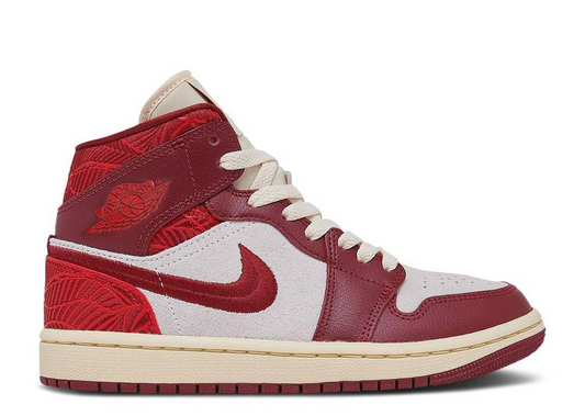 Jordan 1 Mid SE Tiki Leaf Team Red (W)