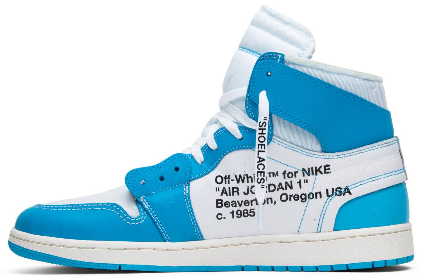 Air Jordan 1 x Off-White NRG Off White - UNC Mens - AQ0818-148