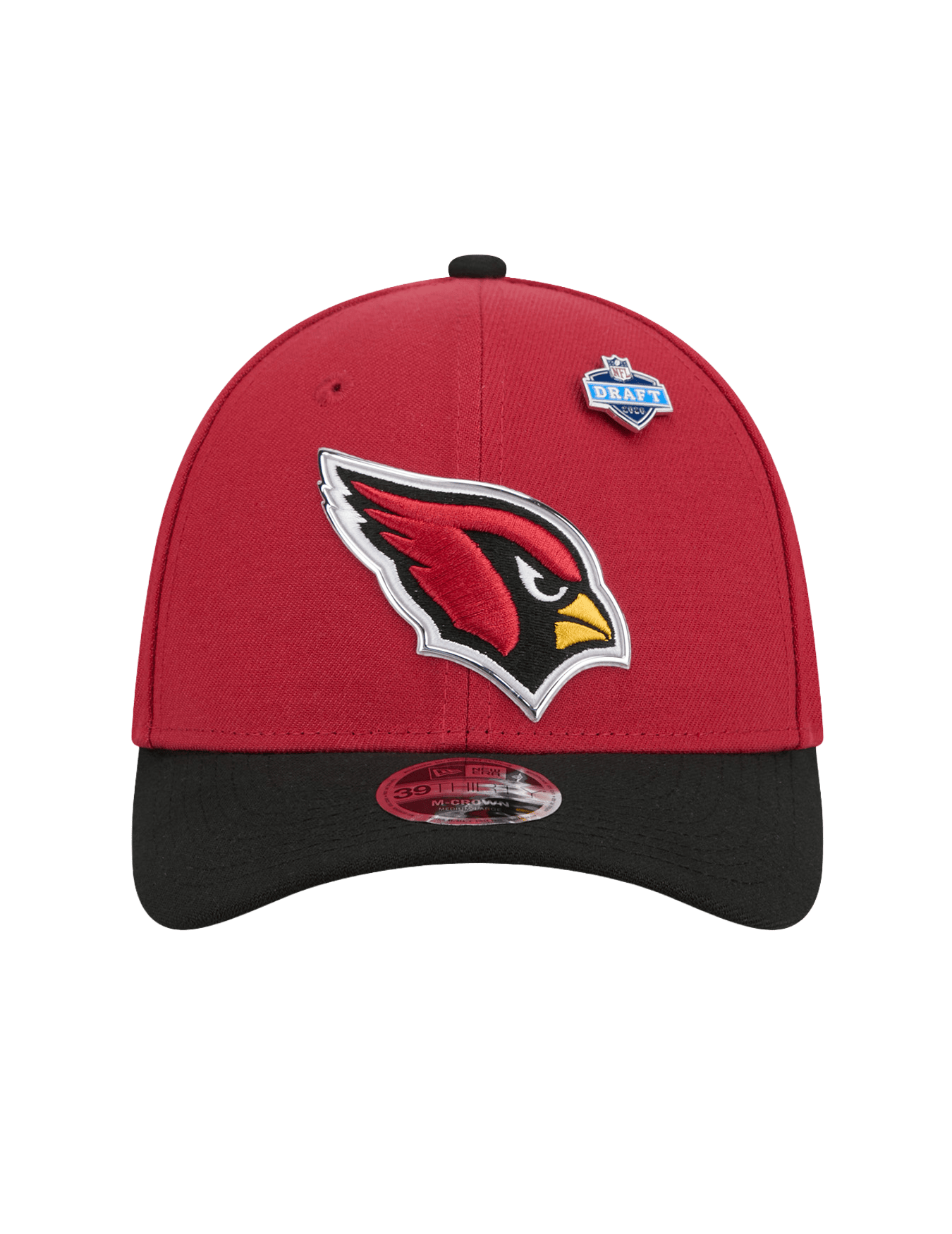 Arizona Cardinals New Era NFL Draft 26 39THIRTY M-Crown Stretch-Fit Hat