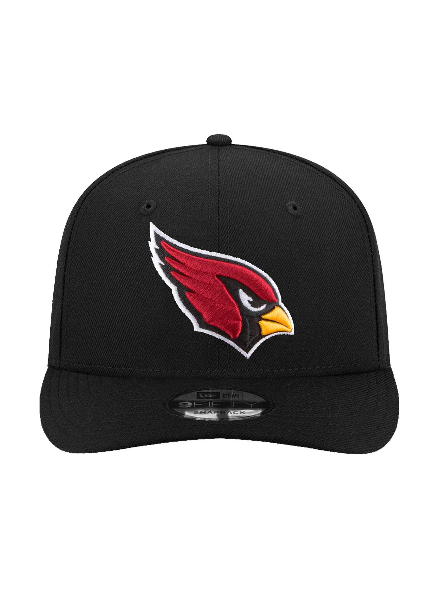 Arizona Cardinals New Era NFL Team 9FIFTY Pre-Curved Snapback Hat - Black
